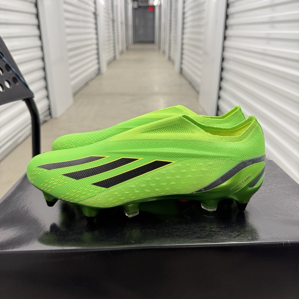 Adidas X Speedportal+ SG Soccer Cleats Men Size 7 / Women Size 8 Data Pack Green